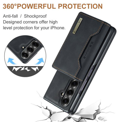 DG.MING M2 Series 3-Fold Multi Card Bag hybrid Magnetic Phone Case with Long Lanyard, For Galaxy Z Fold8 Ultra 5G, For Galaxy Z Fold7 5G, For Samsung Galaxy Z Flip7 5G