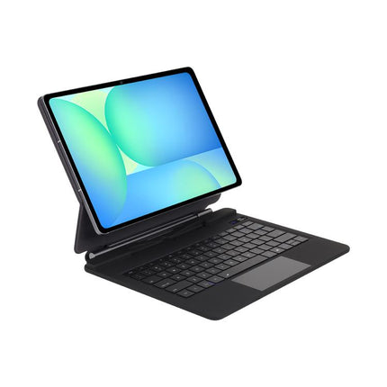 P820 Magnetic Bluetooth Keyboard Leather Tablet Case, For Samsung Galaxy Tab S10 FE+