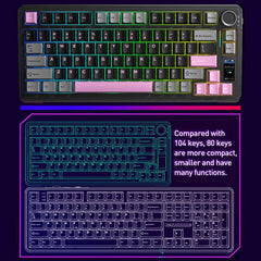 AULA S75 Pro 80 Keys wired/2.4G/Bluetooth Three Model Customizable Gradient Mechanical Keyboard