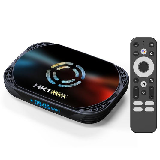 HK1 RBOX X50 Android 14 Smart TV Box with Remote Control, Amlogic S905A Quad-Core