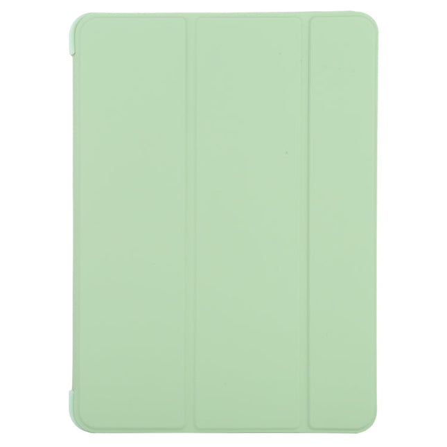 Silicone 3-Folding Full Coverage Leather Case, For iPad Air 2022 / 2020 10.9