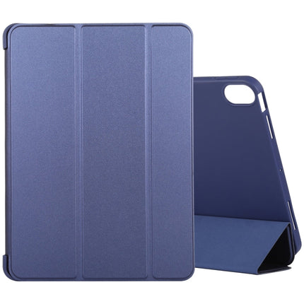 Silicone 3-Folding Full Coverage Leather Case, For iPad Air 2022 / 2020 10.9