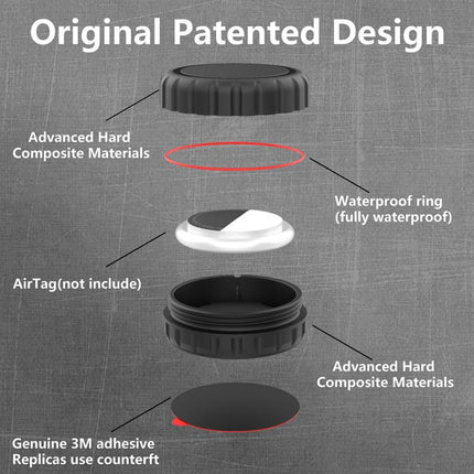 XDcase Adhesive Paste Waterproof PC Protective Case, Adhesive