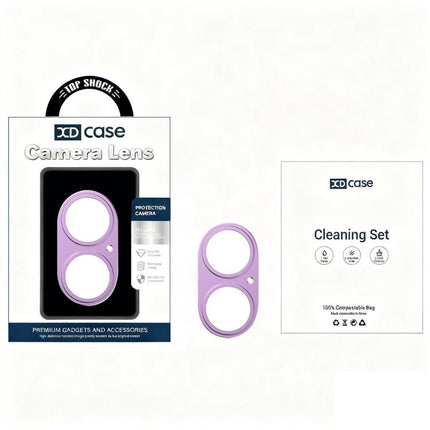 XDcase Titanium Alloy Hollow Camera Lens Protector, For iPhone 17