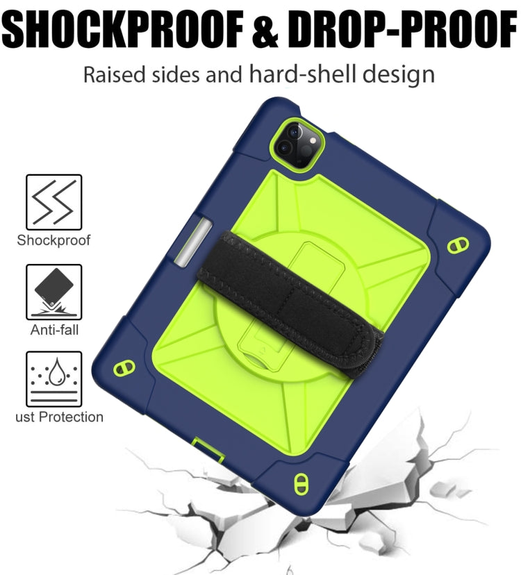 Contrast Color Robot Shockproof Silicone + PC Protective Case with Holder, For iPad Air 2022 / 2020 10.9, For Samsung Galaxy Tab A7 10.4 (2020) T500/T505