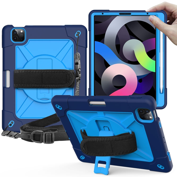 Contrast Color Robot Shockproof Silicone + PC Protective Case with Holder, For iPad Air 2022 / 2020 10.9, For Samsung Galaxy Tab A7 10.4 (2020) T500/T505