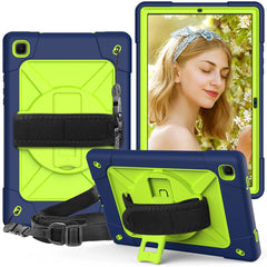 Contrast Color Robot Shockproof Silicone + PC Protective Case with Holder, For iPad Air 2022 / 2020 10.9, For Samsung Galaxy Tab A7 10.4 (2020) T500/T505