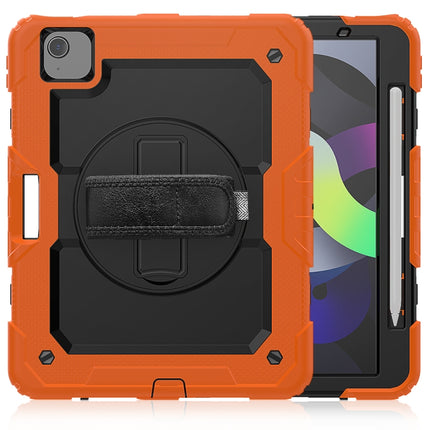 Shockproof Colorful Silicone + PC Protective Case with Holder & Shoulder Strap & Hand Strap & Pen Slot, For iPad Air 2022 / 2020 10.9