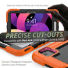 Shockproof Colorful Silicone + PC Protective Case with Holder & Shoulder Strap & Hand Strap & Pen Slot, For iPad Air 2022 / 2020 10.9, For Samsung Galaxy Tab A7 (2020) T500/T505