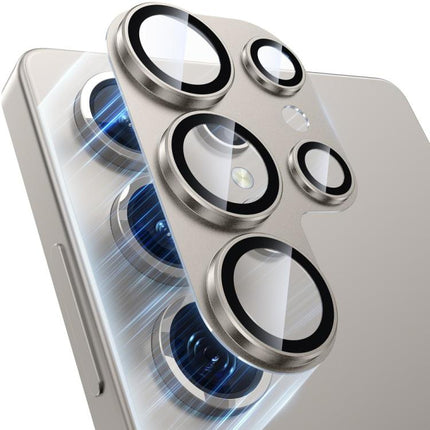 XDcase Frosted Armor Metal + Tempered Glass Camera Lens Film, For Samsung Galaxy S25 5G, For Samsung Galaxy S25+ 5G, For Samsung Galaxy S25 Ultra 5G, For Samsung Galaxy S24 Ultra 5G, For Samsung Galaxy S24+ 5G, For Samsung Galaxy S24 5G