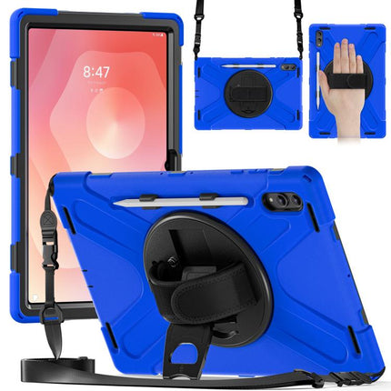 Rotatable Holder Silicone Hybrid PC Tablet Case with Shoulder Strap, For Samsung Galaxy Tab S11 Ultra