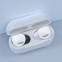 12 PCS Wireless Earphone Replaceable Memory Foam Ear Cap Earplugs for AirPods Pro, with Storage Box, Memory Foam Black, Memory Foam Grey