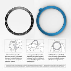 Smart Watch Steel Bezel Ring, A Version, For Samsung Galaxy Watch 3 41mm, For Samsung Galaxy Watch 3 45mm