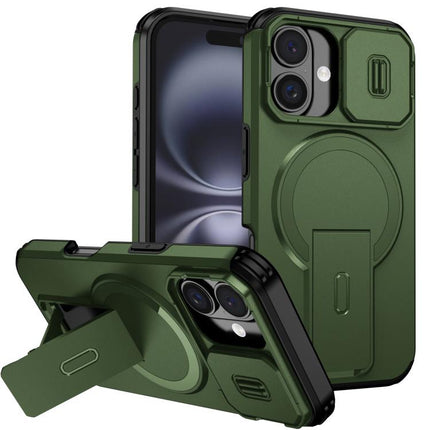 Sliding Camshield MagSafe Holder Phone Case, For iPhone 16 Pro, For iPhone 16 Plus, For iPhone 16