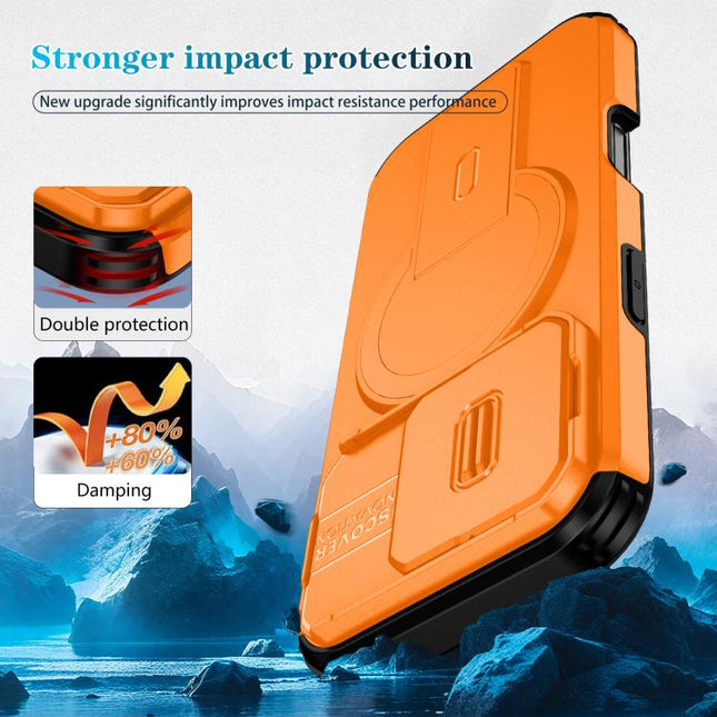 Sliding Camshield MagSafe Holder Phone Case, For iPhone 16 Pro, For iPhone 16 Plus, For iPhone 16