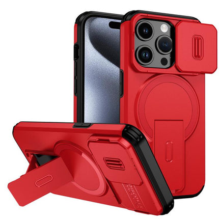 Sliding Camshield MagSafe Holder Phone Case, For iPhone 15 Pro Max, For iPhone 15 Pro, For iPhone 15 Plus / 14 Plus