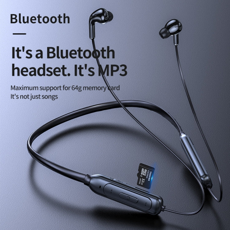 M60 8D Surround Sound Wireless Neck-mounted 5.1 Bluetooth Earphone Support TF Card MP3 Mode