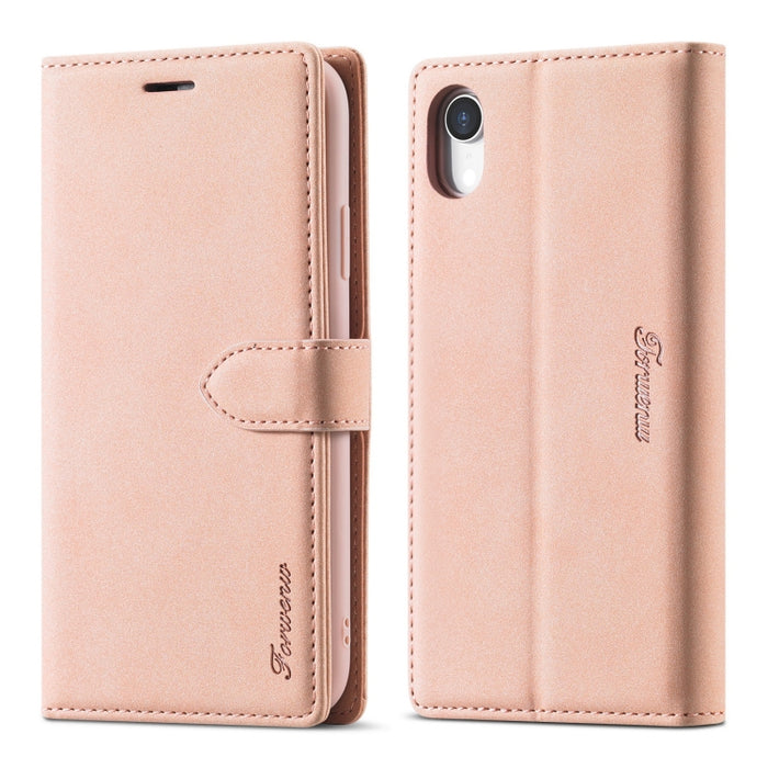 Forwenw F1 Series Matte Strong Magnetism Horizontal Flip Leather Case with Holder & Card Slots & Wallet & Photo Frame, For iPhone XR