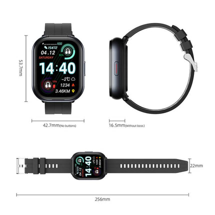 D12 2.01 inch TFT Screen Smart Bluetooth Watch & Headphone 2 in 1 Support Wireless Calling