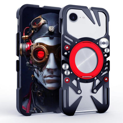 Rotating Bracket MagSafe Hollow Metal Phone Case with Lanyard, For iPhone 17e / 16e, For iPhone 17 Pro Max, For iPhone 17 Pro, For iPhone 17, For iPhone 16 Pro Max, For iPhone 16 Pro, For iPhone 16 Plus, For iPhone 16