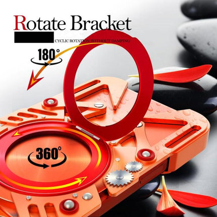 Rotating Bracket MagSafe Hollow Metal Phone Case with Lanyard, For iPhone 17e / 16e, For iPhone 17 Pro Max, For iPhone 17 Pro, For iPhone 17, For iPhone 16 Pro Max, For iPhone 16 Pro, For iPhone 16 Plus, For iPhone 16