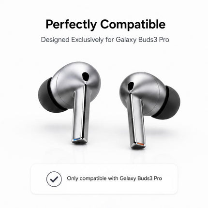 XDcase 3 Pairs Silicone Ear Tips with Storage & Cleaning Kit, For Samsung Galaxy Buds3 Pro