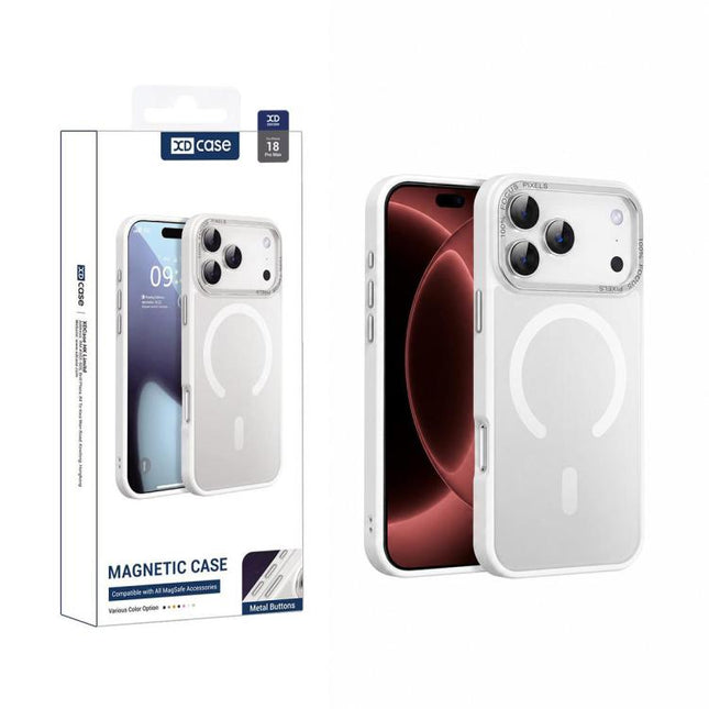 XDcase Metal Lens Frame Skin Feel Magnetic Phone Case, For iPhone 18, For iPhone 18 Pro, For iPhone 18 Pro Max, For iPhone 17 Pro Max