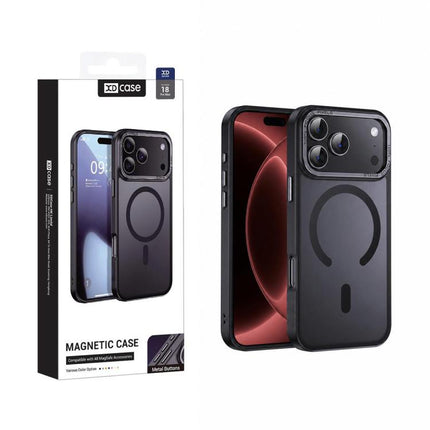 XDcase Metal Lens Frame Skin Feel Magnetic Phone Case, For iPhone 18, For iPhone 18 Pro, For iPhone 18 Pro Max, For iPhone 17 Pro Max