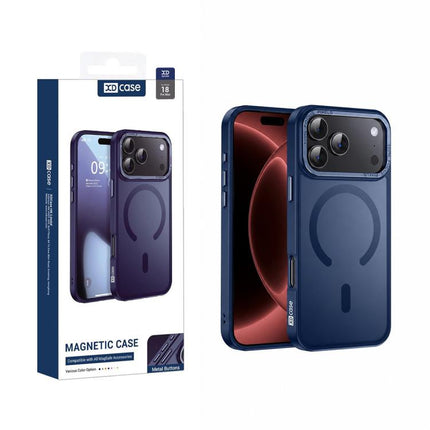 XDcase Metal Lens Frame Skin Feel Magnetic Phone Case, For iPhone 18, For iPhone 18 Pro, For iPhone 18 Pro Max