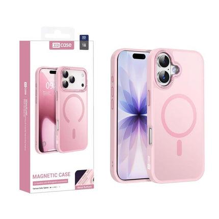 XDcase Metal Lens Frame Skin Feel Magnetic Phone Case, For iPhone 18, For iPhone 18 Pro, For iPhone 18 Pro Max