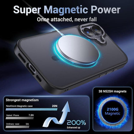 XDcase Metal Lens Frame Skin Feel Magnetic Phone Case, For iPhone 18, For iPhone 18 Pro, For iPhone 18 Pro Max, For iPhone 17 Pro Max