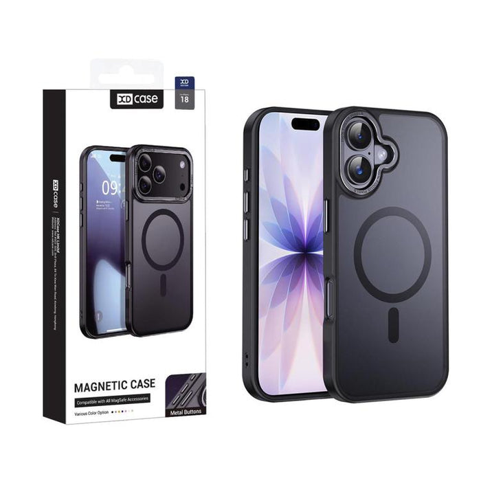 XDcase Metal Lens Frame Skin Feel Magnetic Phone Case, For iPhone 18, For iPhone 18 Pro, For iPhone 18 Pro Max, For iPhone 17 Pro Max