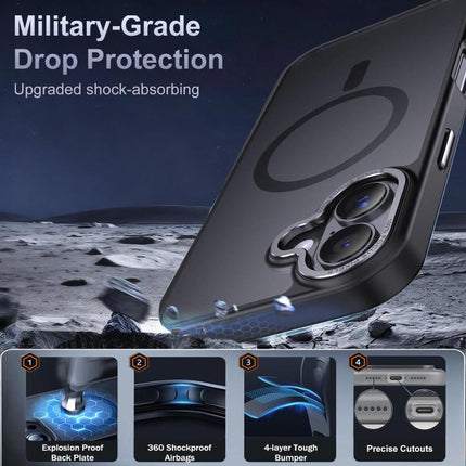 XDcase Metal Lens Frame Skin Feel Magnetic Phone Case, For iPhone 18, For iPhone 18 Pro, For iPhone 18 Pro Max, For iPhone 17 Pro Max