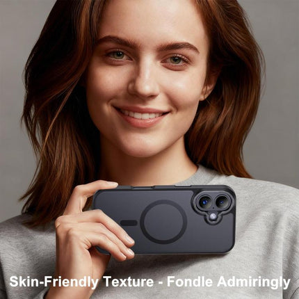 XDcase Metal Lens Frame Skin Feel Magnetic Phone Case, For iPhone 18, For iPhone 18 Pro, For iPhone 18 Pro Max, For iPhone 17 Pro Max