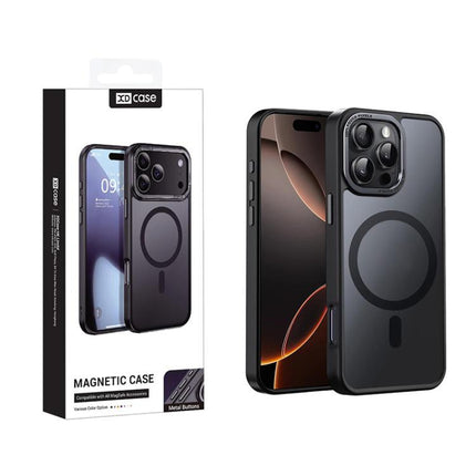 XDcase Metal Lens Frame Skin Feel Magnetic Phone Case, For iPhone 16 Pro Max, For iPhone 16 Pro, For iPhone 15 Pro Max, For iPhone 15 Pro
