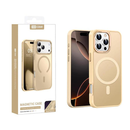 XDcase Metal Lens Frame Skin Feel Magnetic Phone Case, For iPhone 16 Pro Max, For iPhone 16 Pro, For iPhone 15 Pro Max, For iPhone 15 Pro