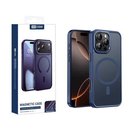 XDcase Metal Lens Frame Skin Feel Magnetic Phone Case, For iPhone 16 Pro Max, For iPhone 16 Pro, For iPhone 15 Pro Max, For iPhone 15 Pro