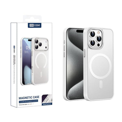 XDcase Metal Lens Frame Skin Feel Magnetic Phone Case, For iPhone 16 Pro Max, For iPhone 16 Pro, For iPhone 15 Pro Max, For iPhone 15 Pro