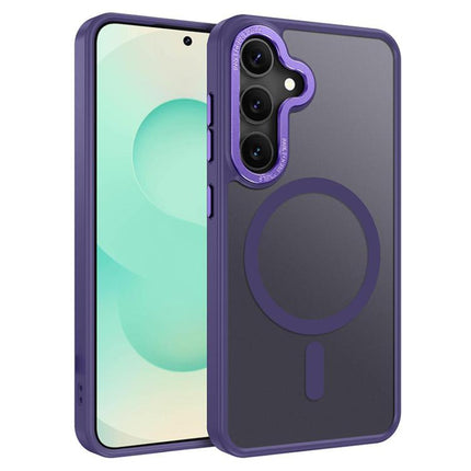 XDcase Metal Lens Frame Skin Feel Magnetic Phone Case, For Samsung Galaxy S25 5G, For Samsung Galaxy S25+ 5G, For Samsung Galaxy S25 Ultra 5G, For Samsung Galaxy S24 Ultra 5G