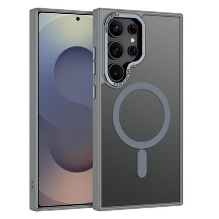 XDcase Metal Lens Frame Skin Feel Magnetic Phone Case, For Samsung Galaxy S25 5G, For Samsung Galaxy S25+ 5G, For Samsung Galaxy S25 Ultra 5G, For Samsung Galaxy S24 Ultra 5G