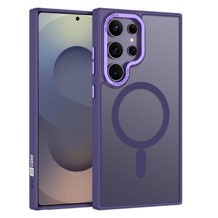 XDcase Metal Lens Frame Skin Feel Magnetic Phone Case, For Samsung Galaxy S25 5G, For Samsung Galaxy S25+ 5G, For Samsung Galaxy S25 Ultra 5G, For Samsung Galaxy S24 Ultra 5G, For Samsung Galaxy S24+ 5G, For Samsung Galaxy S24 5G