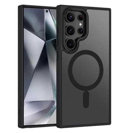 XDcase Metal Lens Frame Skin Feel Magnetic Phone Case, For Samsung Galaxy S25 5G, For Samsung Galaxy S25+ 5G, For Samsung Galaxy S25 Ultra 5G, For Samsung Galaxy S24 Ultra 5G