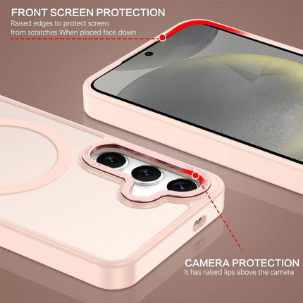 XDcase Metal Lens Frame Skin Feel Magnetic Phone Case, For Samsung Galaxy S24+ 5G, For Samsung Galaxy S24 5G