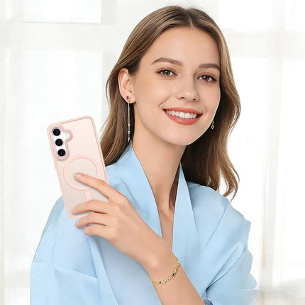 XDcase Metal Lens Frame Skin Feel Magnetic Phone Case, For Samsung Galaxy S24+ 5G, For Samsung Galaxy S24 5G