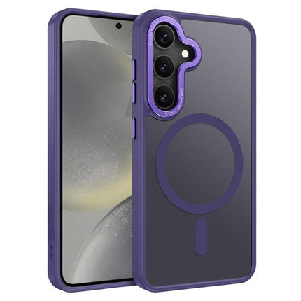XDcase Metal Lens Frame Skin Feel Magnetic Phone Case, For Samsung Galaxy S24+ 5G, For Samsung Galaxy S24 5G