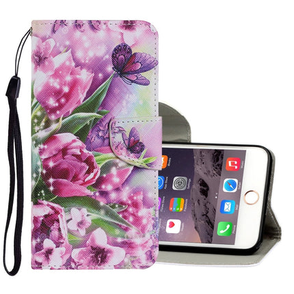 Coloured Drawing Pattern Horizontal Flip PU Leather Case with Holder & Card Slots & Wallet & Lanyard, For iPhone 6 Plus & 6s Plus