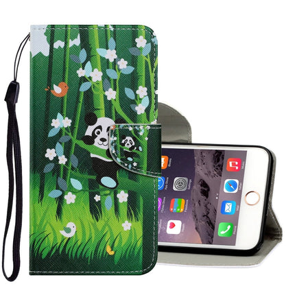 Coloured Drawing Pattern Horizontal Flip PU Leather Case with Holder & Card Slots & Wallet & Lanyard, For iPhone 8 & 7