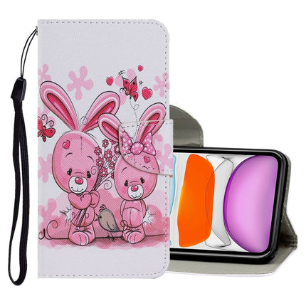 Coloured Drawing Pattern Horizontal Flip PU Leather Case with Holder & Card Slots & Wallet & Lanyard, For iPhone 11