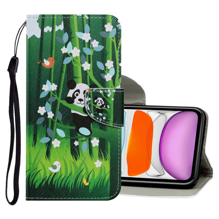 Coloured Drawing Pattern Horizontal Flip PU Leather Case with Holder & Card Slots & Wallet & Lanyard, For iPhone 11