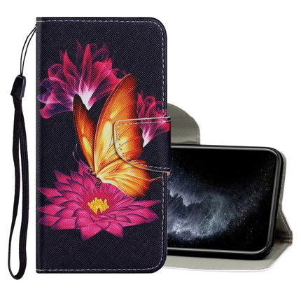 Coloured Drawing Pattern Horizontal Flip PU Leather Case with Holder & Card Slots & Wallet & Lanyard, For iPhone 11 Pro